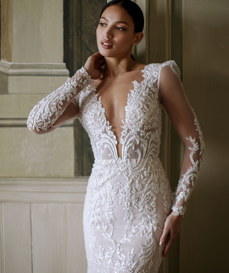 Роскошное блестящее свадебное платье-трансформер