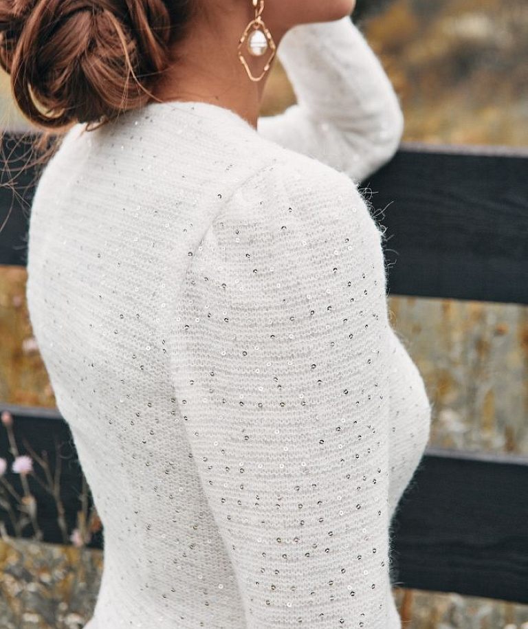 Свадебный жакет с пайетками