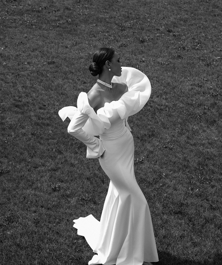 Роскошная русалка со съемными рукавами