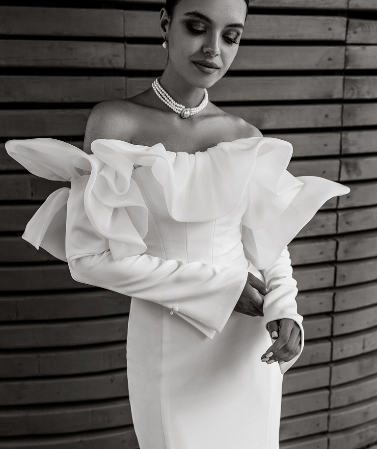 Роскошная русалка со съемными рукавами