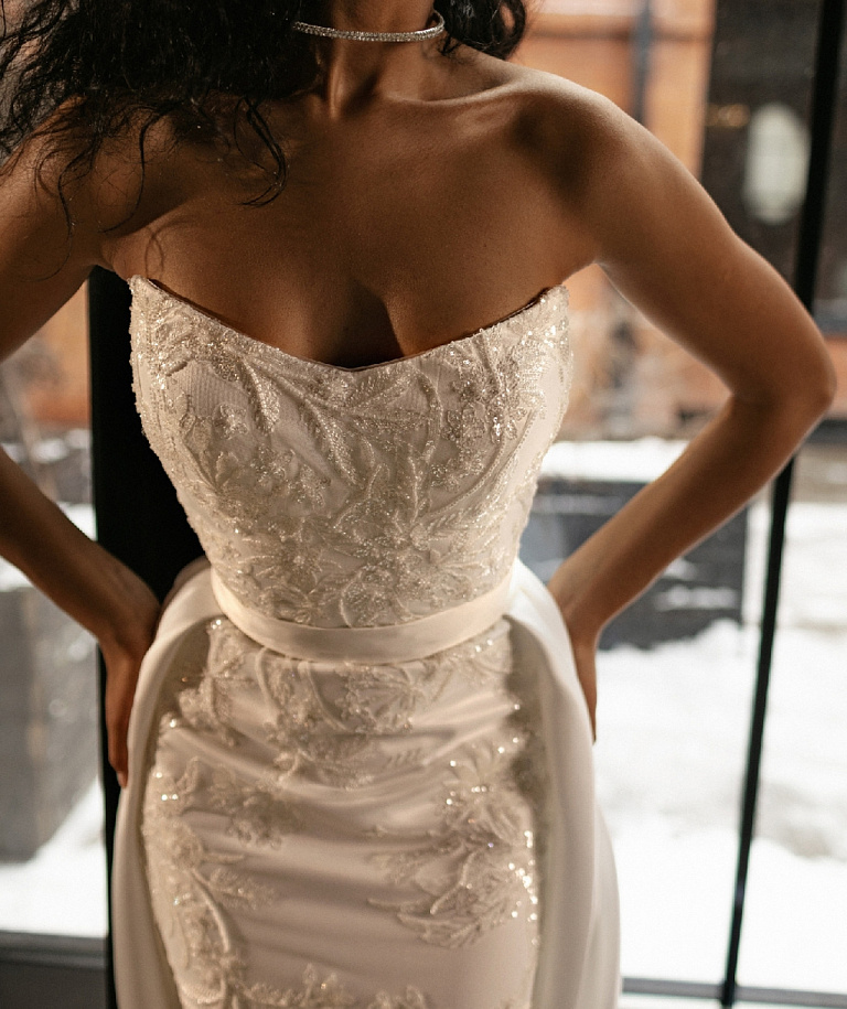 Белое свадебное платье-трансформер