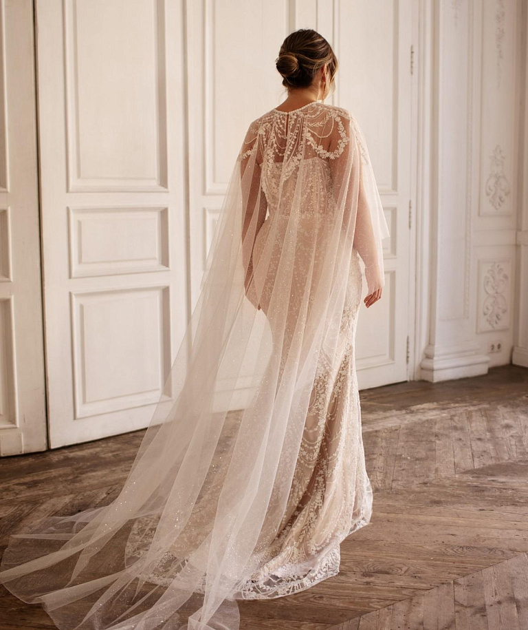 Свадебное платье рыбка большого размера