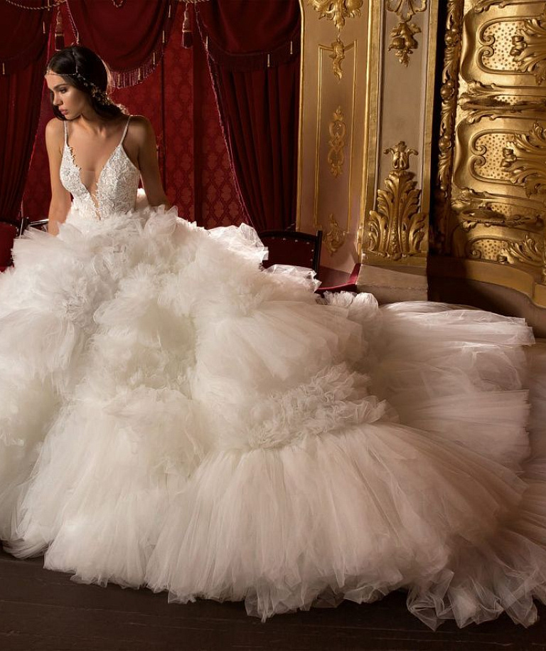 Эксклюзивное пышное свадебное платье