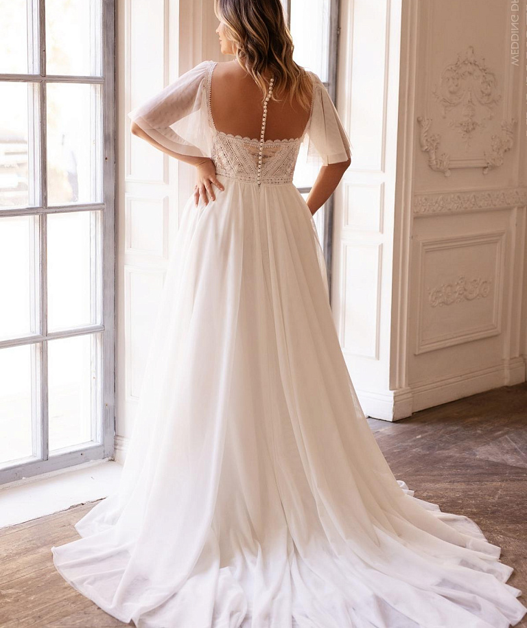 Свадебное платье бохо большого размера