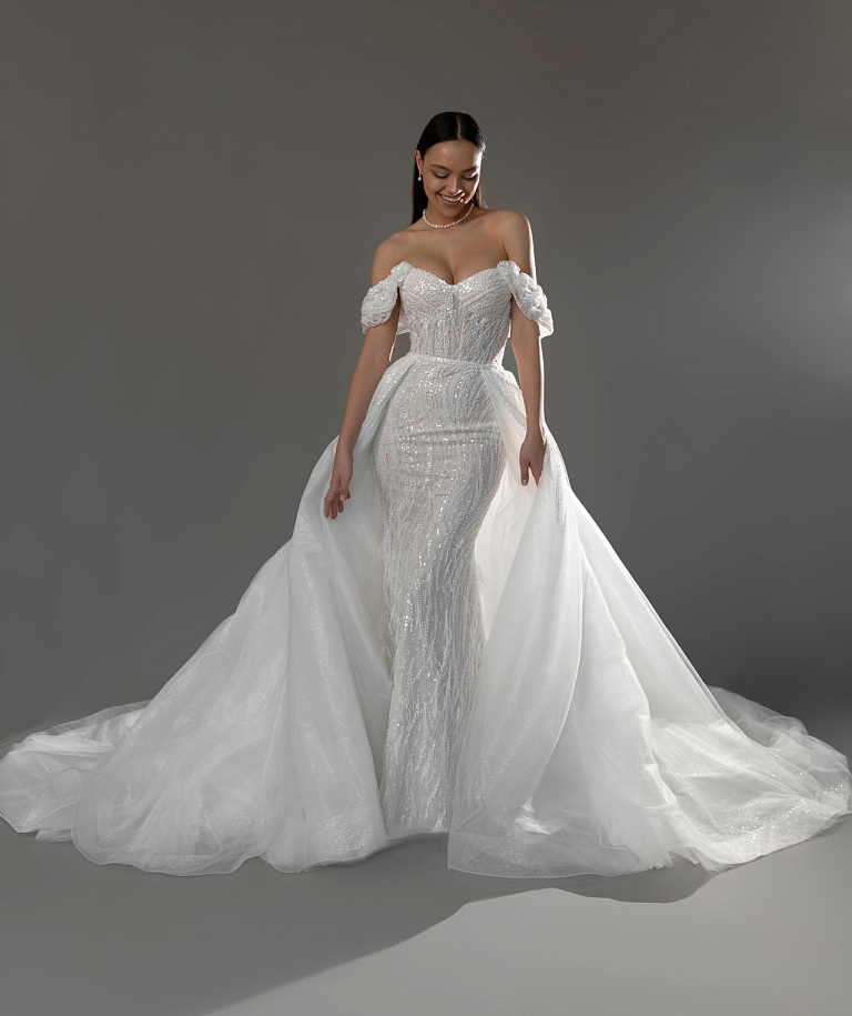 Роскошное свадебное платье рыбка