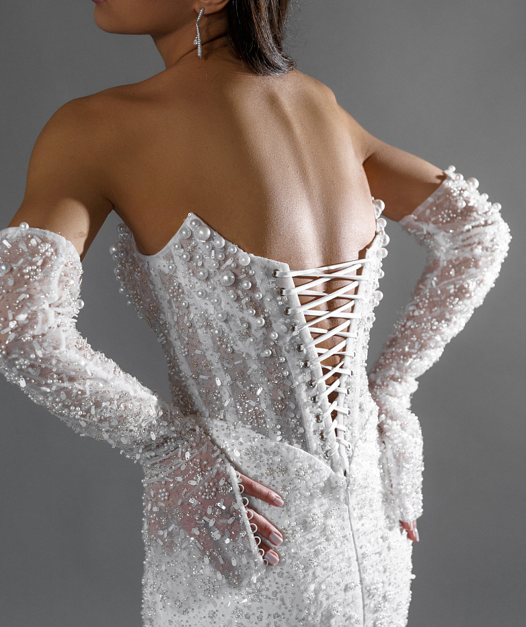 Эксклюзивное свадебное платье рыбка