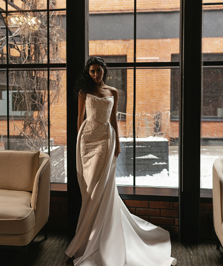 Белое свадебное платье-трансформер