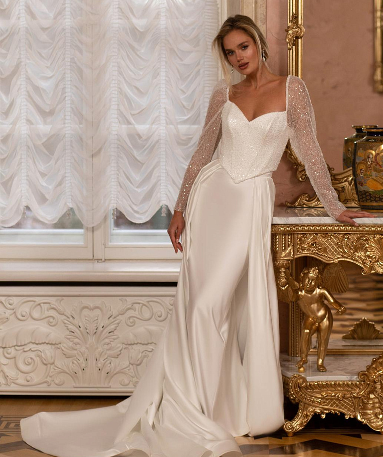 Свадебный комплект из юбки и корсета