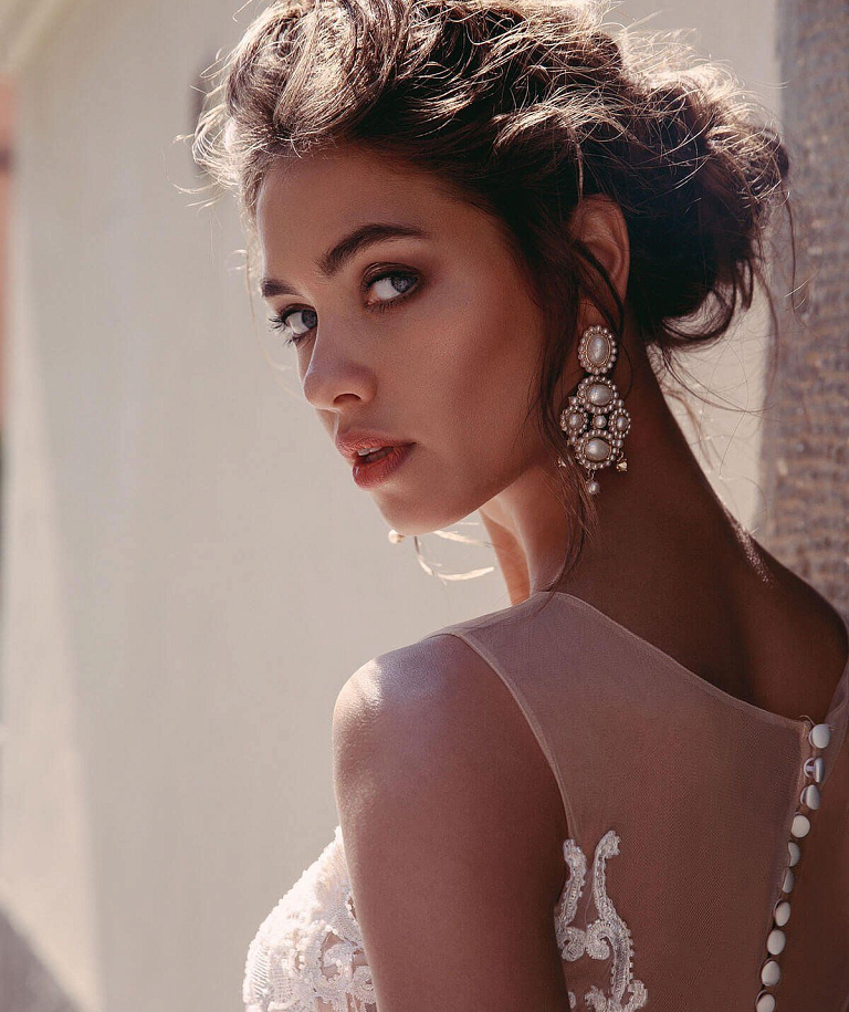 Свадебное платье русалка в авторском кружеве