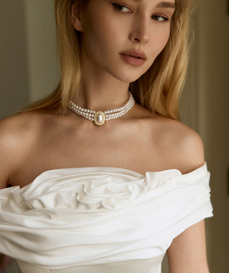 Атласное свадебное платье трансформер