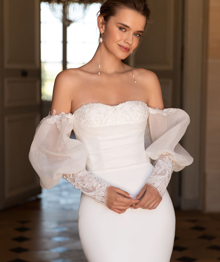 Нежная русалка со съемными рукавами