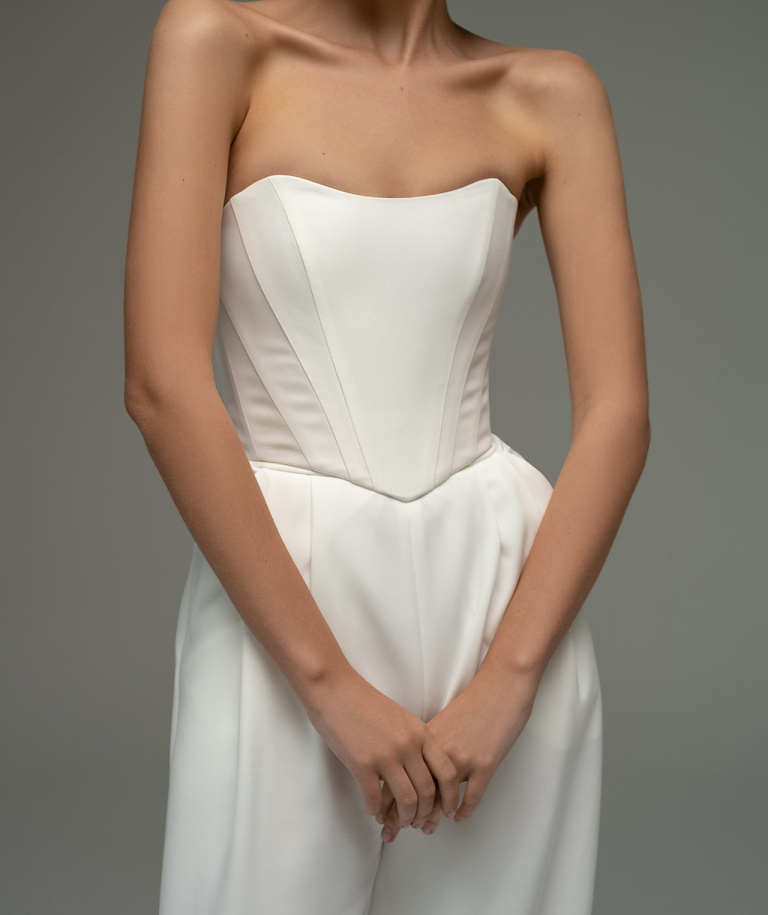 Женские свадебные брюки с корсетом