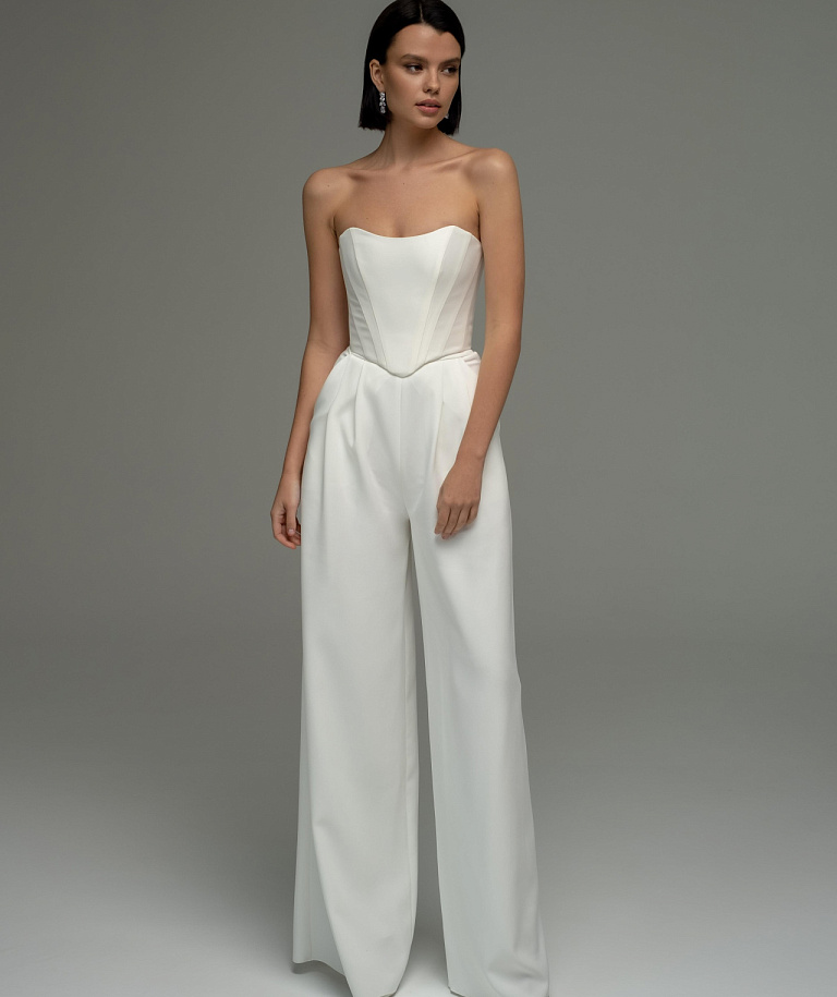 Женские свадебные брюки с корсетом