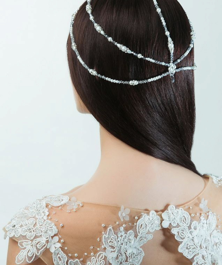 Тика для волос с жемчужинами