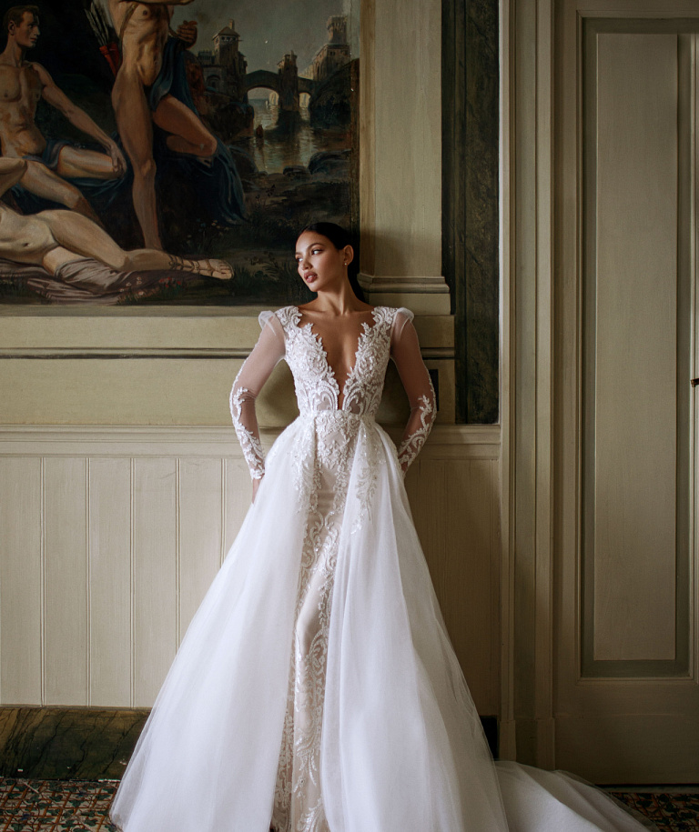 Роскошное блестящее свадебное платье-трансформер