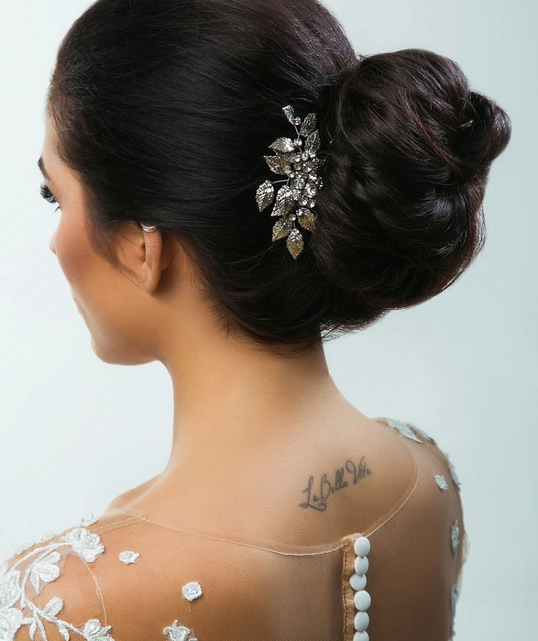 Гребень для волос в серебряном цвете